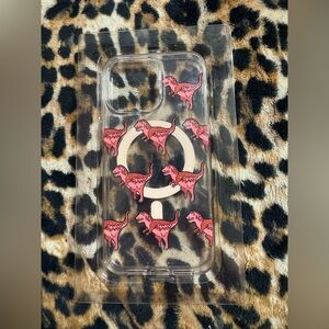 Coach Clear Red Dinosaur IPhone 15 Pro Max Case